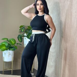 Black and White Women's Jumpsuit